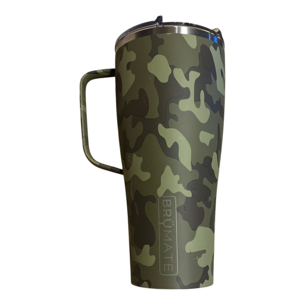 BruMate Era 40oz Tumbler Camo Green Insulated Stainless Steel Mug with Handle
